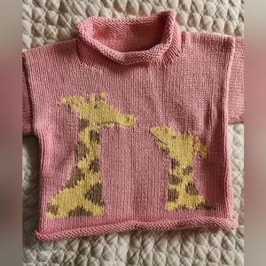 Clauce Giraffe Sweater - 18 months